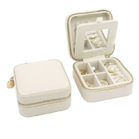 BG-1036 pu lether jewelry box litchi pattern