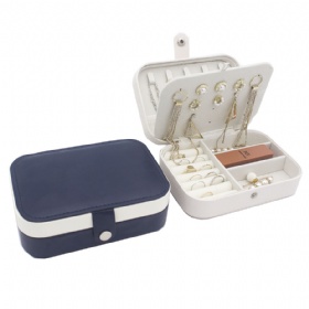 BG-1052 pu leather jewelry box single tier